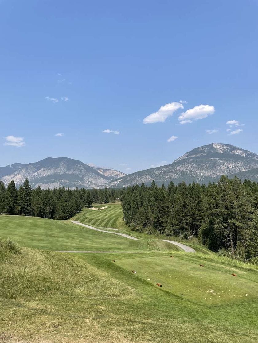 The greens at the Point golf course.